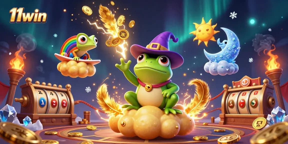 Win big with 11win in a dynamic casino adventure featuring magical characters and golden opportunities.