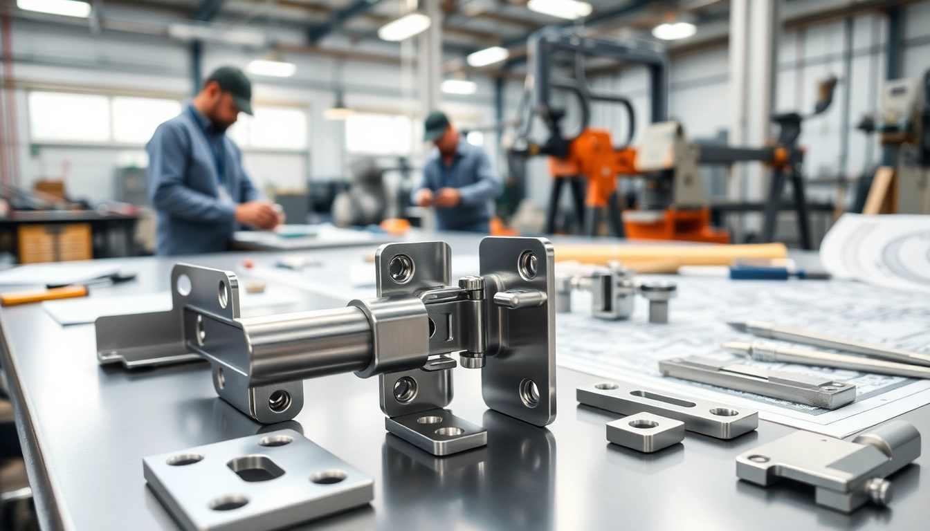 Showcasing Cabinet Hinge Manufacturers producing high-quality hinges in a modern workshop.