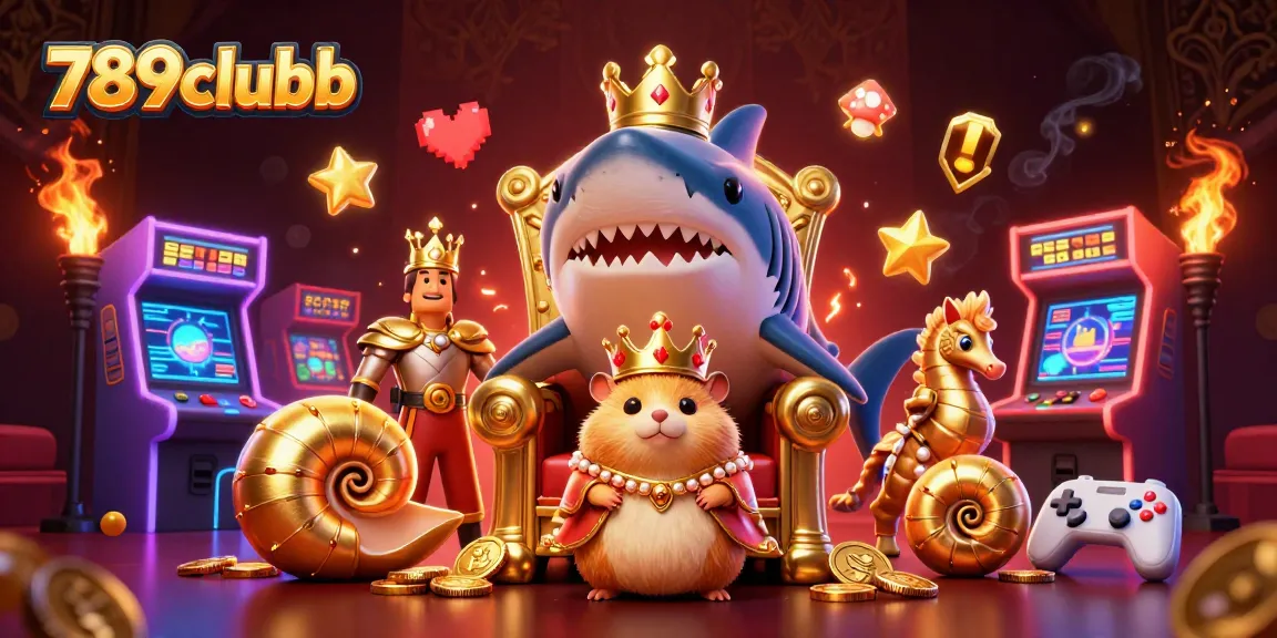 Experience thrilling gameplay at 789clubb with a golden hamster king and colorful gaming elements.