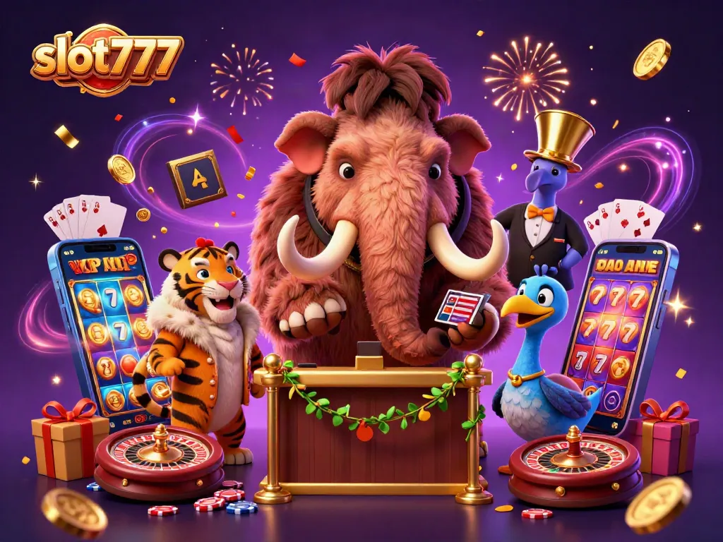 Experience thrilling gameplay with slot777 as golden coins erupt and cards fan out in this lively casino scene.