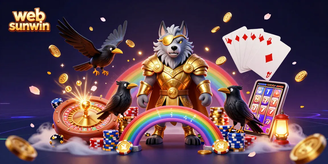Join the excitement at web sunwin with Odin, his ravens, and dazzling casino elements!