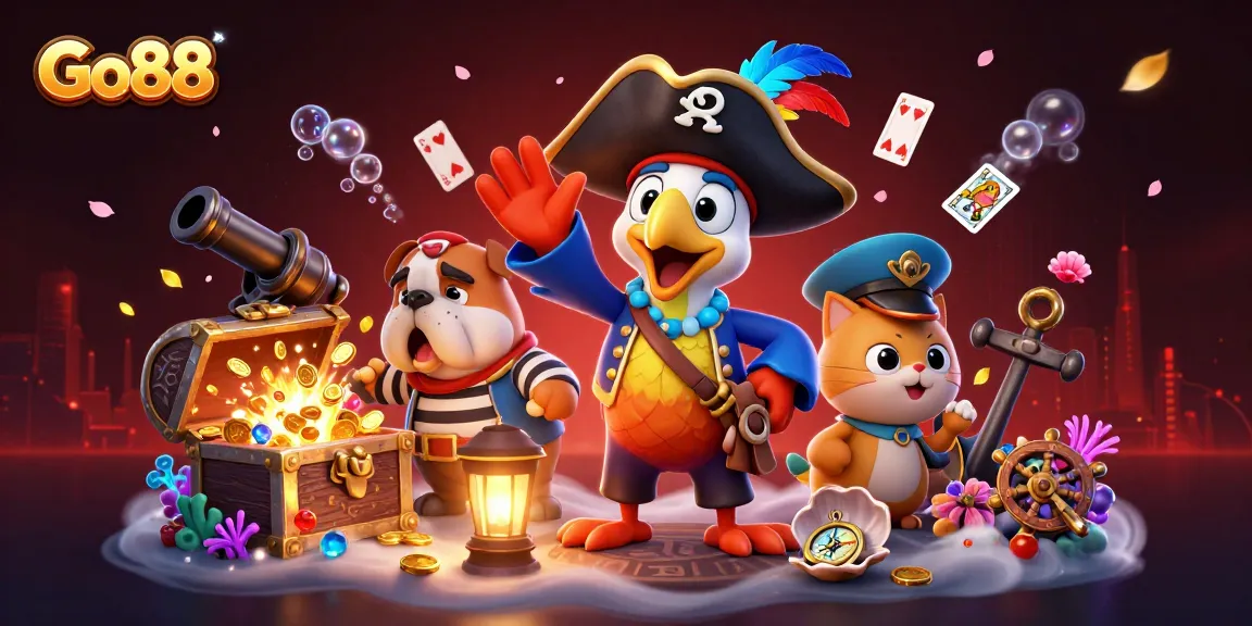 Experience thrilling adventures at Go88, where pirates uncover hidden treasures and exciting gaming elements await!