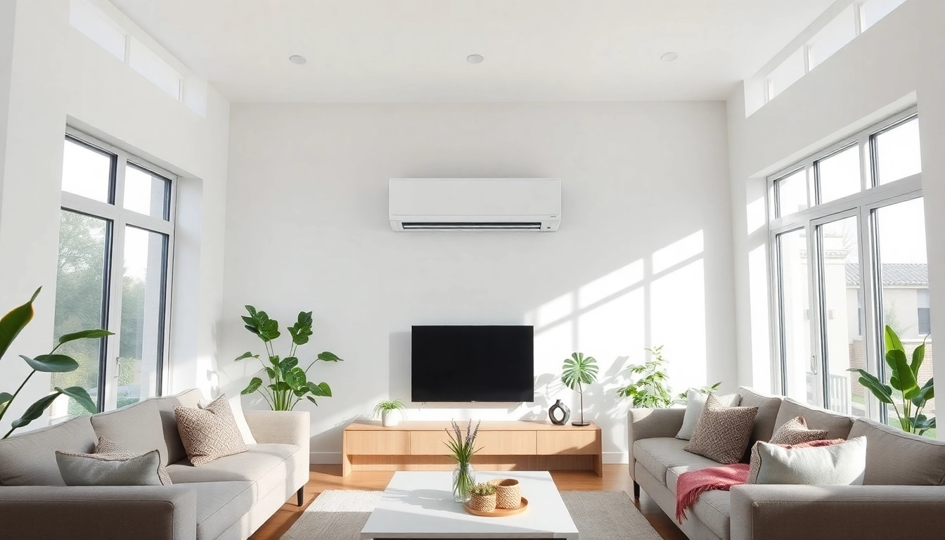 Showcasing the Mitsubishi mini split AC unit professionally installed for optimal cooling and aesthetics.