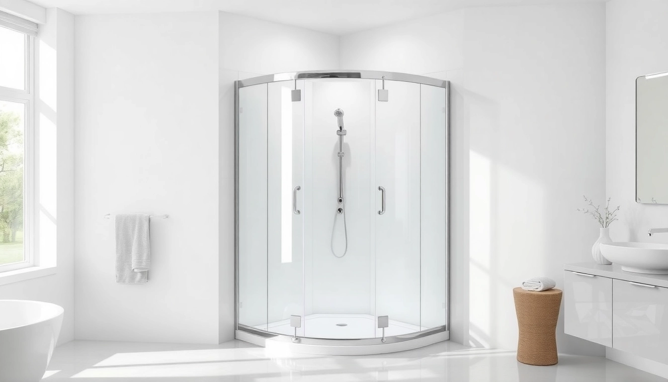 Exquisite duschkabine 80x80 eckeinstieg in modernem Badezimmer mit eleganten Glaselementen.