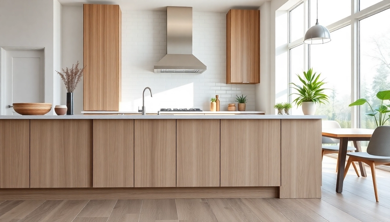Enhance your kitchen with Cabinet Refacing Largo FL, showcasing elegant refaced cabinetry and a modern design.