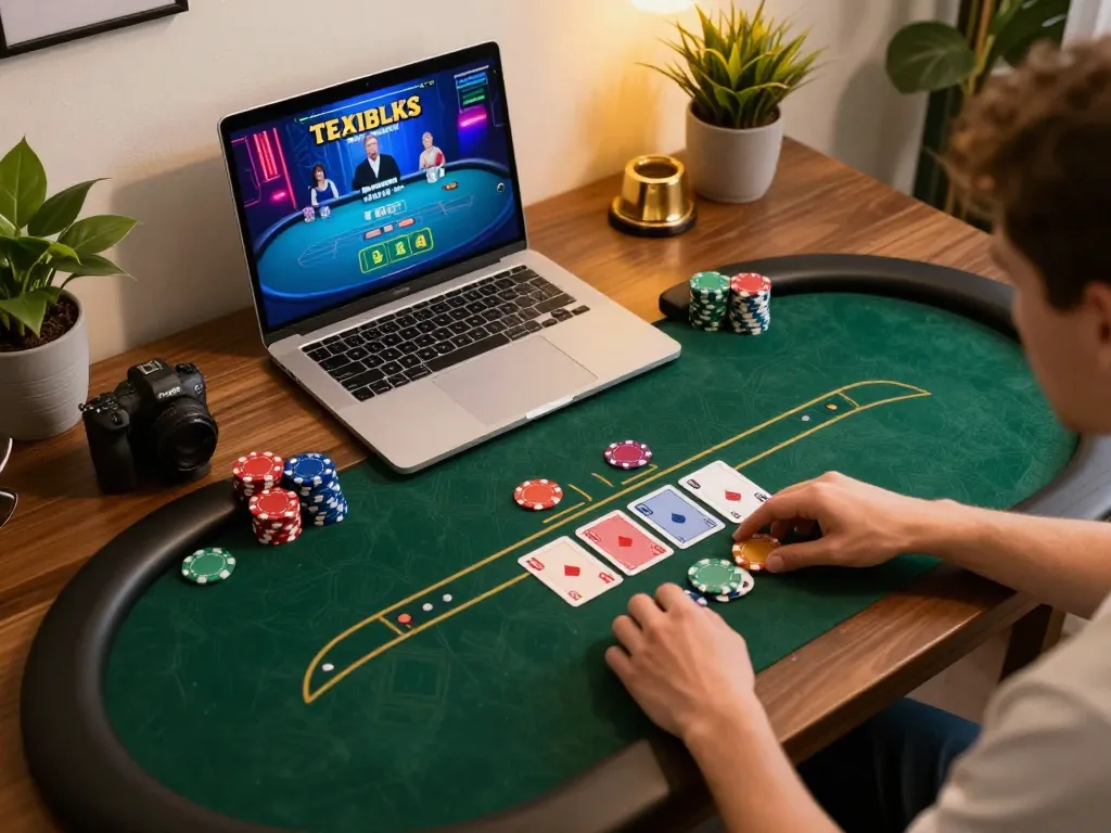Engage with FC88 at an online poker table displaying dynamic gameplay and strategic betting