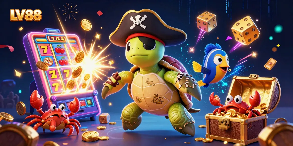 Experience thrilling gaming with LV88 featuring a dynamic 3D pirate theme and jackpot excitement