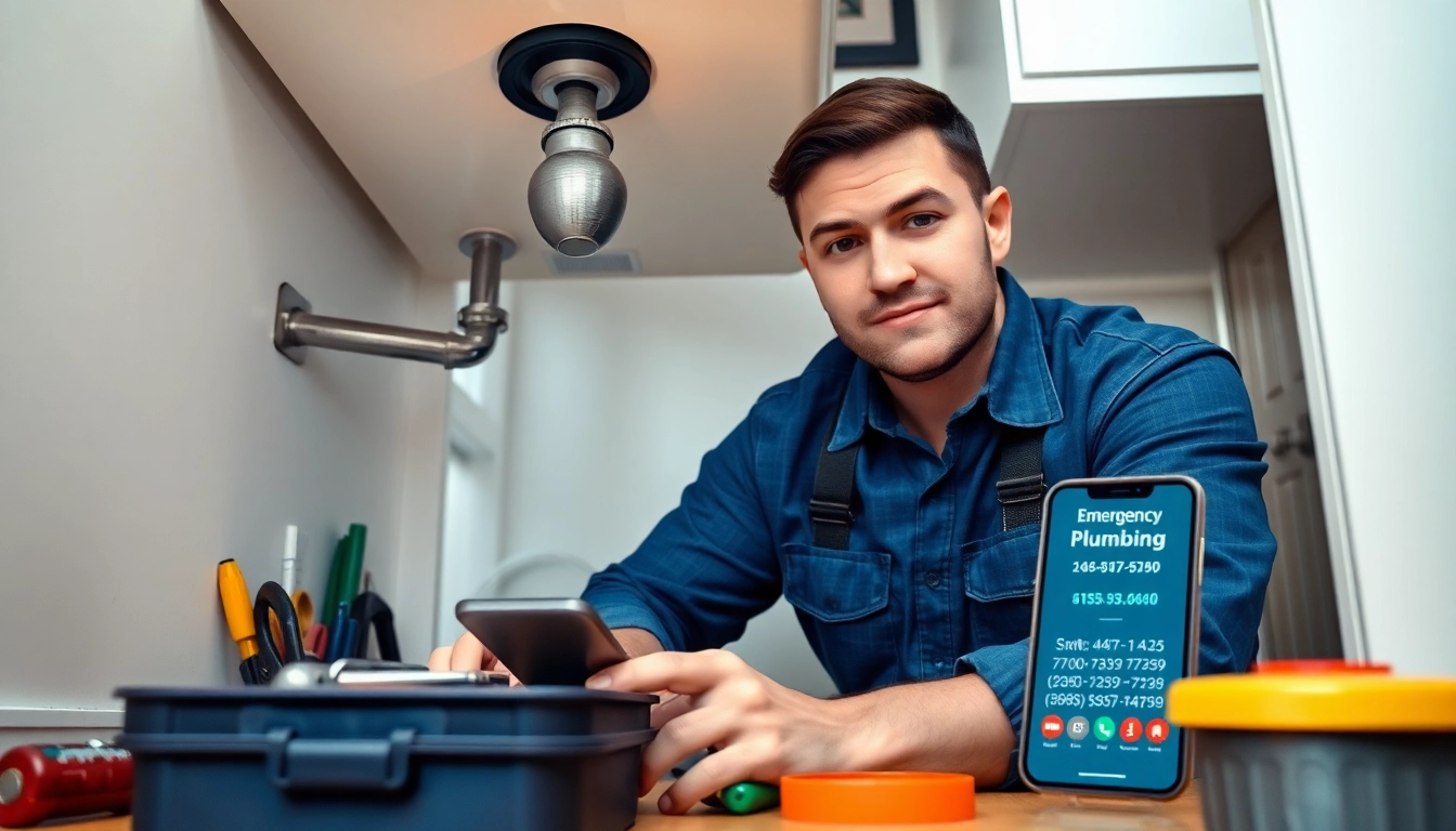 Expert handling emergency plumbing in Manhattan, showcasing reliability and urgency in action.