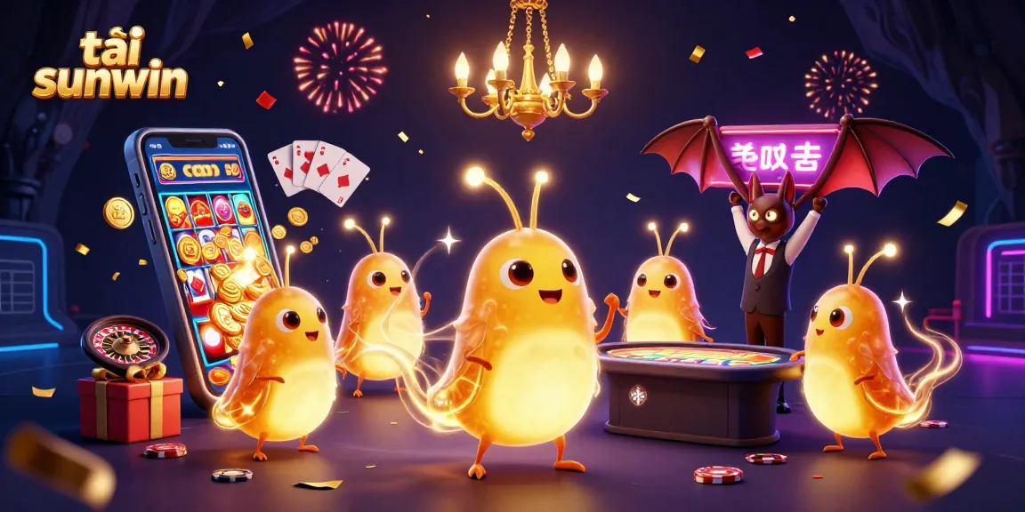 Engage in thrilling gameplay with tải sunwin at this vibrant cave casino illuminated by glowworms.