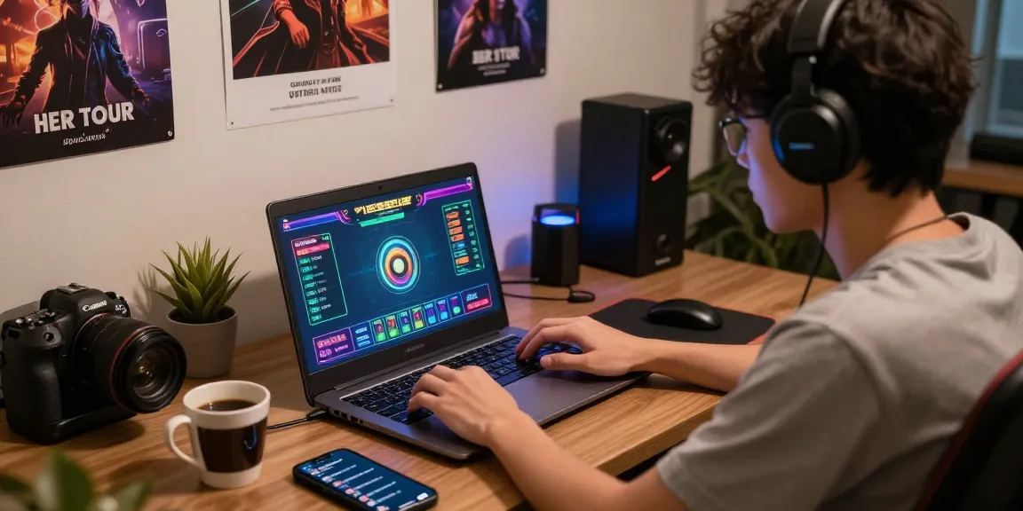 Player immersed in บาคาร่าออนไลน์ with dynamic game interface and coffee.