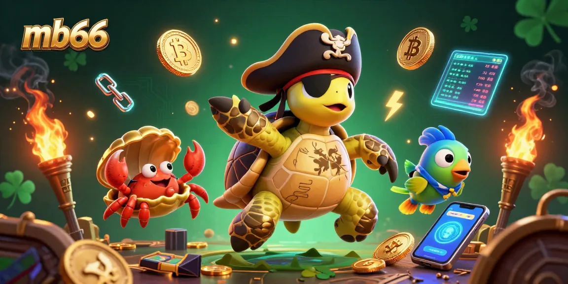 Engage in thrilling gameplay at mb66 with a colorful pirate theme featuring unique characters and crypto elements.